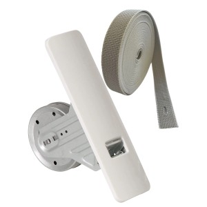 Rollwin Rolladen Gurtwickler Unterputz 165mm bis 185mm Lochabstand Anpassbar Für Mauerkasten Mit Gurtwickler Blende Und 7m Gurt