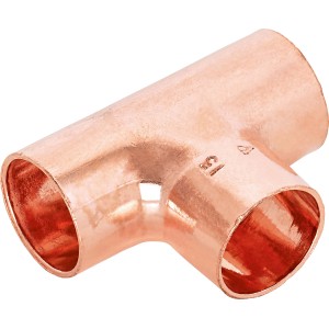 Kupfer Löt-T-Stück, Ø 15 mm, für Kupferrohre, Typ 5130.