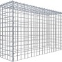 Gabiona Anbaukorb Typ 3, 60x100x30 cm, Maschenweite 5x5 cm, aus verzinktem Drahtgitter.
