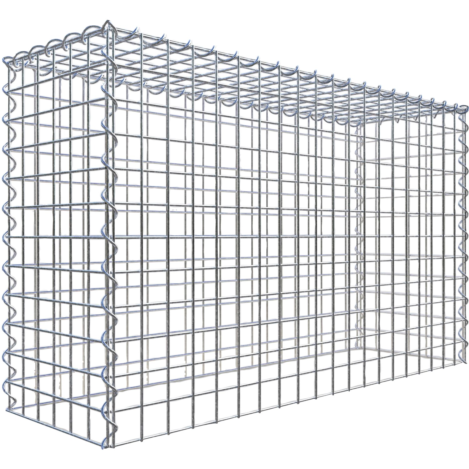 Gabiona Gabione-Anbaukorb Typ 3 60 x 100 x 30 cm Maschenw 5 x 5 cm