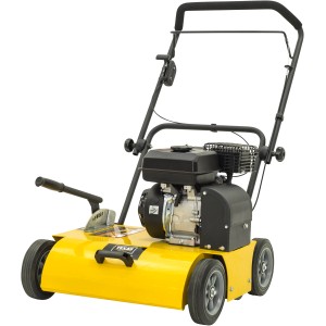 Texas Benzin-Vertikutierer Pro Cut 460TG, gelb, mit robustem Motor und 48 Messern.