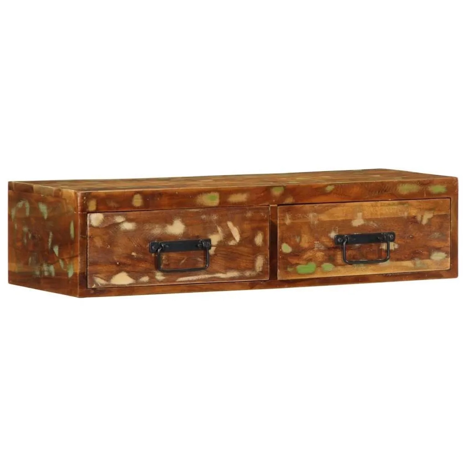 vidaXL TV-Wandschrank 80x30x19 cm Altholz Massiv 4017462