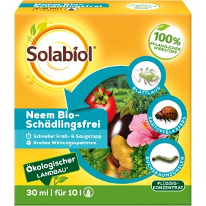 Solabiol Neem Bio-Schädlingsfrei 30ml: Mittel gegen Buchsbaumzünsler und andere Schädlinge.