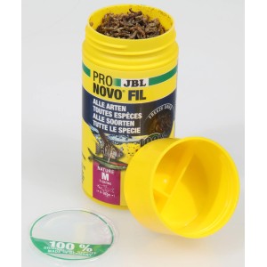 Jbl Pronovo Fil Fischfutter, 100ml Dose mit gefriergetrockneten Mückenlarven.
