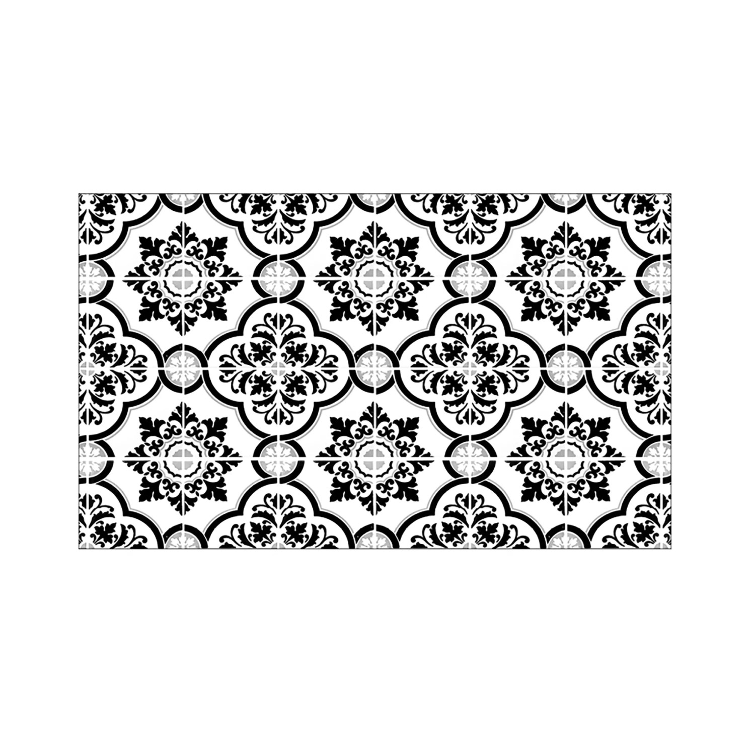 MySpotti Küchenrückwand Profix Cucina Elena Fliesen 100 x 60 cm Schwarz-Weiß