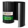 Schwarze Bambus Rhizomsperre aus HDPE, 2 mm stark, mit Verschlussschiene. Begrenzt Wurzelwachstum von Bambus & Gräsern.
