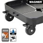 Wagner Design Pflanzenroller Sun City 0816, schwarz, ausziehbar, mit Rollen und Feststellern.
