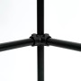 Eckstück, durchgehend, 90°, schwarz matt, für Stahlrohr (Ø 2,7 cm) zum Möbelbau.