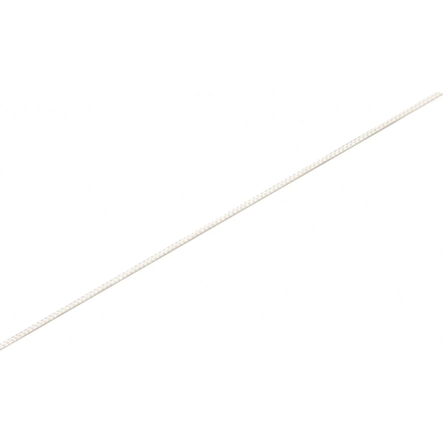 Weißes, geflochtenes PP-Seil (Ø 4 mm) als Meterware.