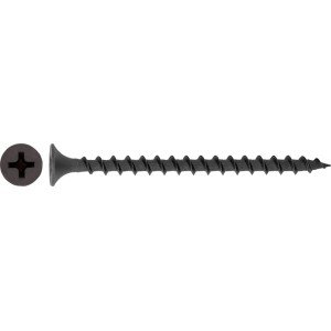Schwarze Schnellbauschraube 3,9x35mm mit Trompetenkopf, PH-Antrieb und Vollgewinde.