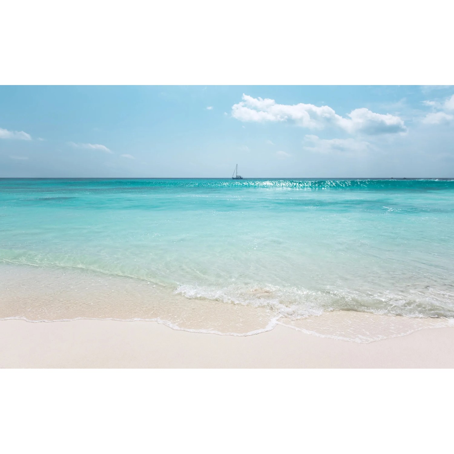 Komar Vliestapete Pure Azur Ocean, glatt, Strand