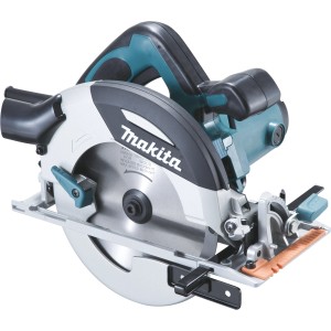 Makita Handkreissäge HS7101J1 mit 67 mm Schnitttiefe, blau-schwarz, für präzise Holzschnitte.