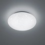 Weiße LED-Deckenleuchte Potz mit Sternenhimmel-Effekt, dimmbar.