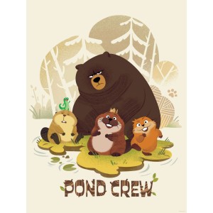 Komar Wandbild Disney Pixar Hoppers Pond Crew 30 cm x 40 cm Grün