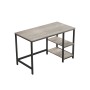 Vasagle Computertisch, schwarz, mit 2 Ablagen (60x120x75cm) für Büro & Homeoffice.