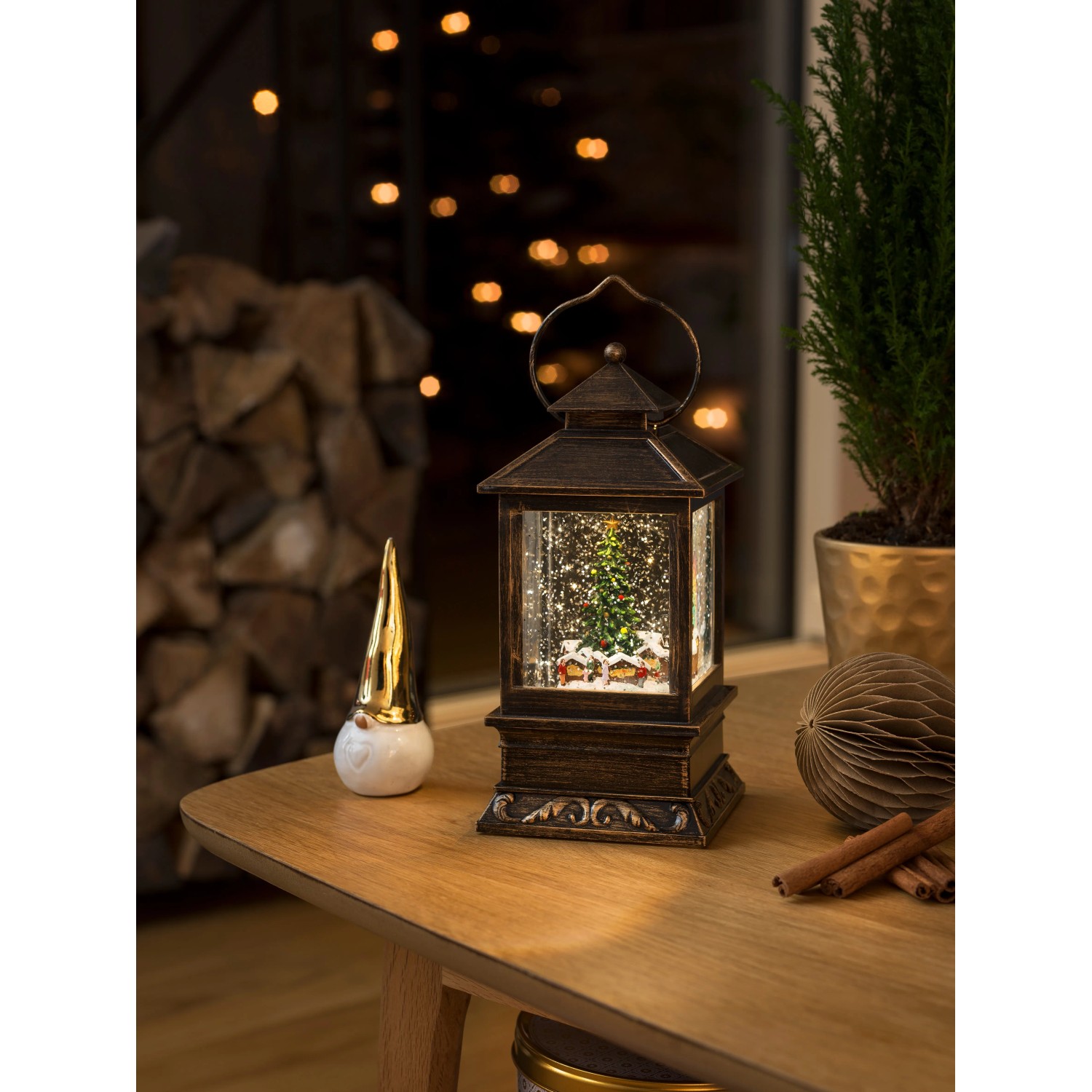 Konstsmide LED Schneelaterne Weihnachtsmarkt Warmweiß kaufen bei OBI