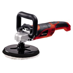 Einhell Polier- und Schleifmaschine CC-PO 1100/1 E mit Polierteller und Griff.