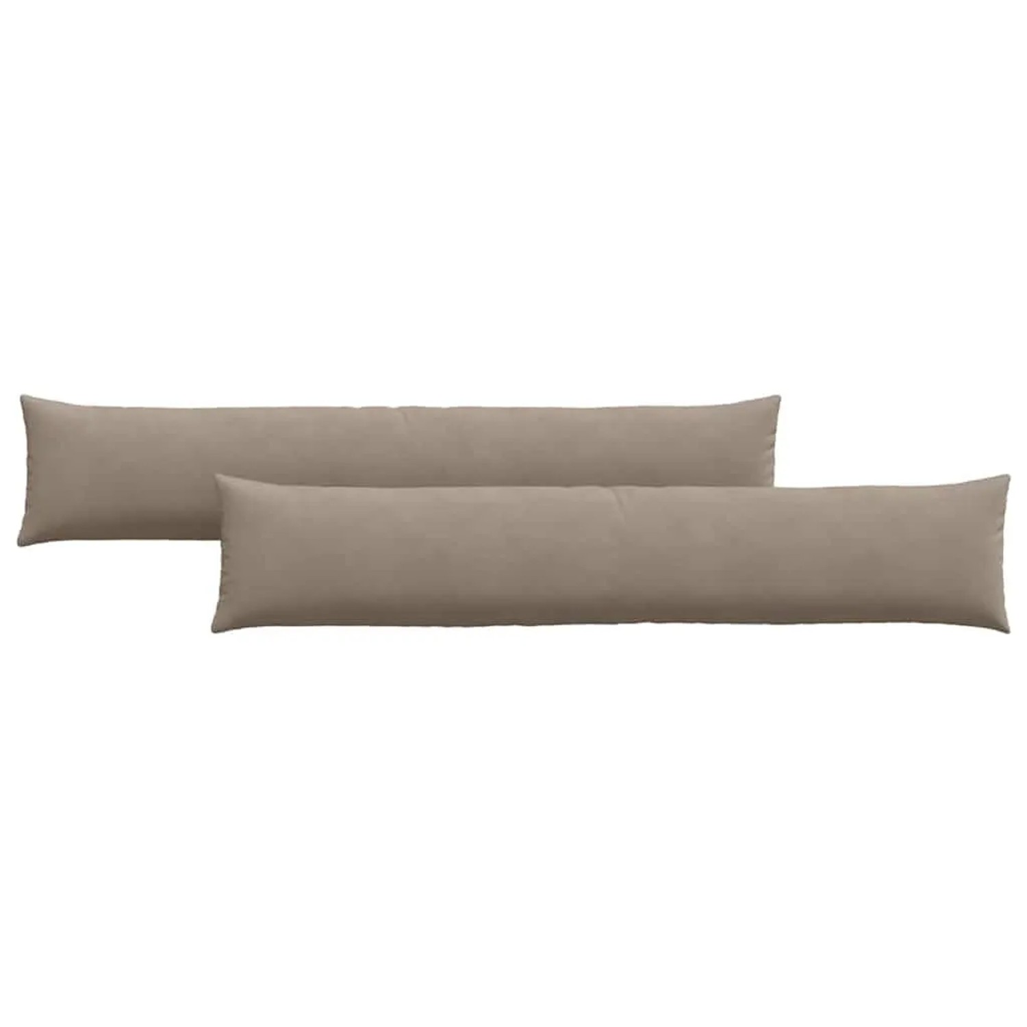 vidaXL Sofakissen 2 Stück Taupe 200 x 40 cm Stoff 42013897