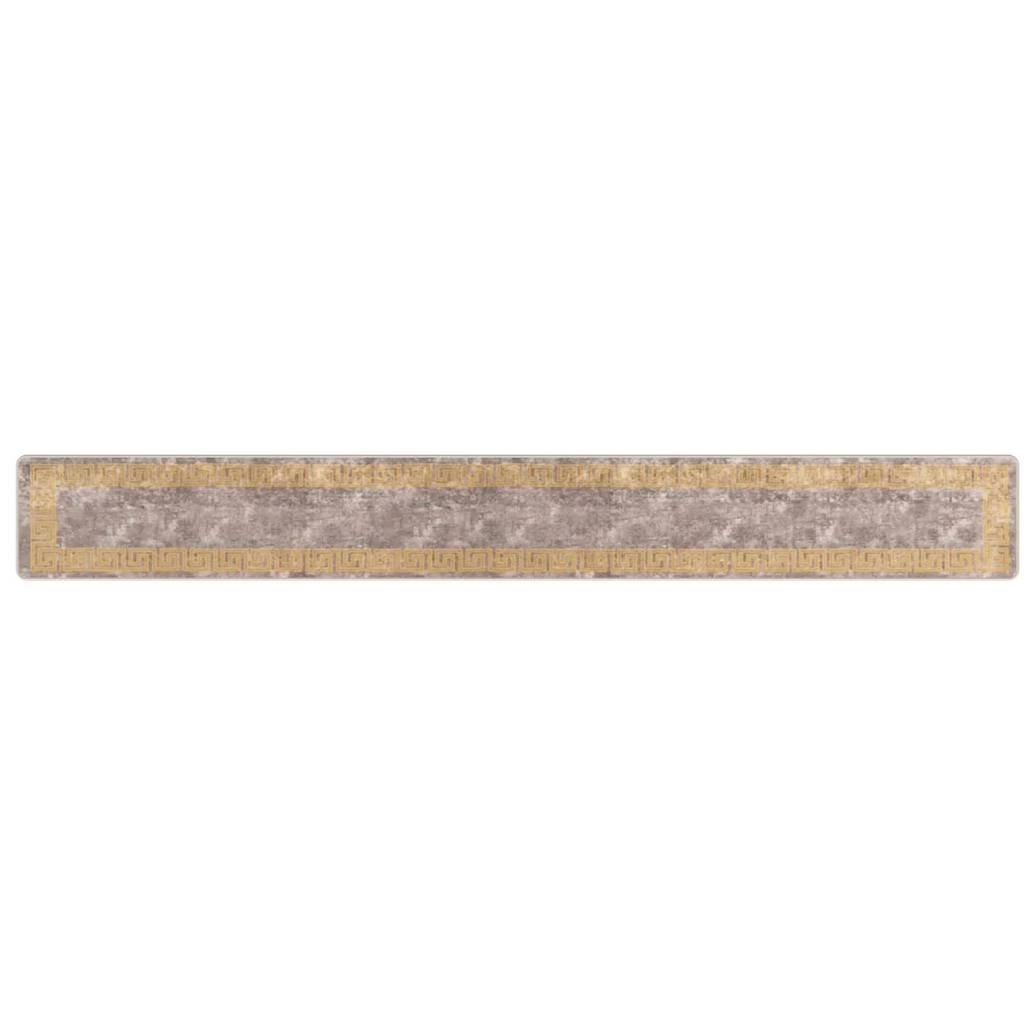 vidaXL Teppichläufer MARSA Grau 50 x 400 cm Polyester und PVC 42023350