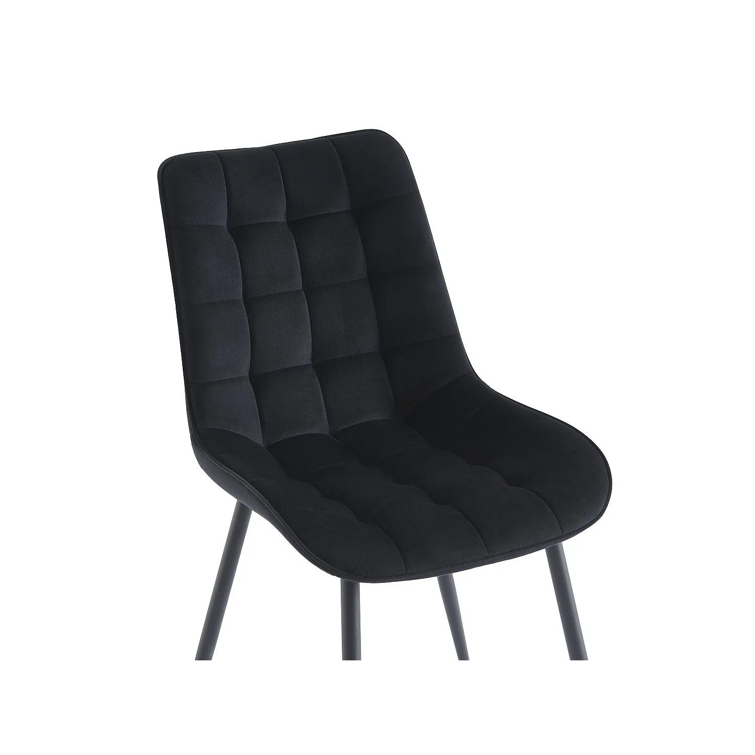 Vente-unique Essgruppe Evaela Schwarz  Weiß 200 cm_10