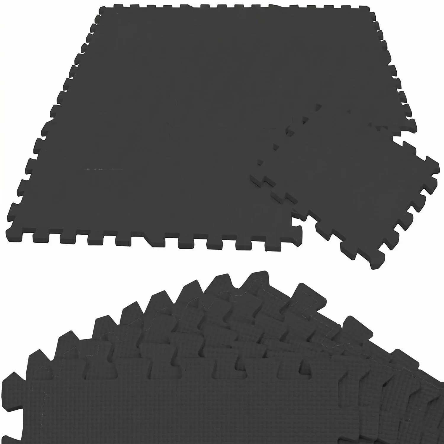 LittleTom Baby & Kinder Puzzlematte 30 x 30 cm 9 Stück Schwarz