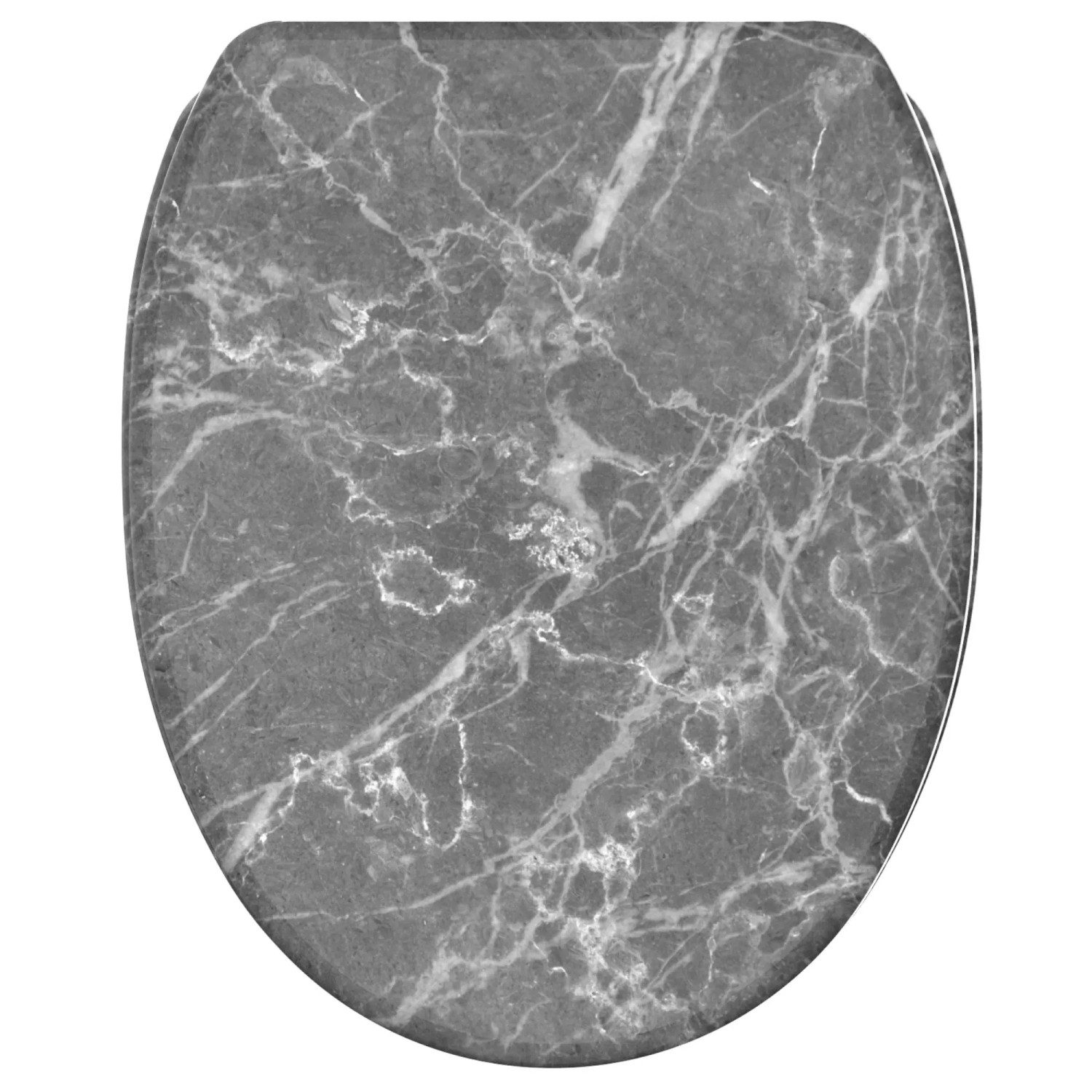 SANILO WC Sitz mit Absenkautomatik Top Fix Marmor Grau günstig online kaufen