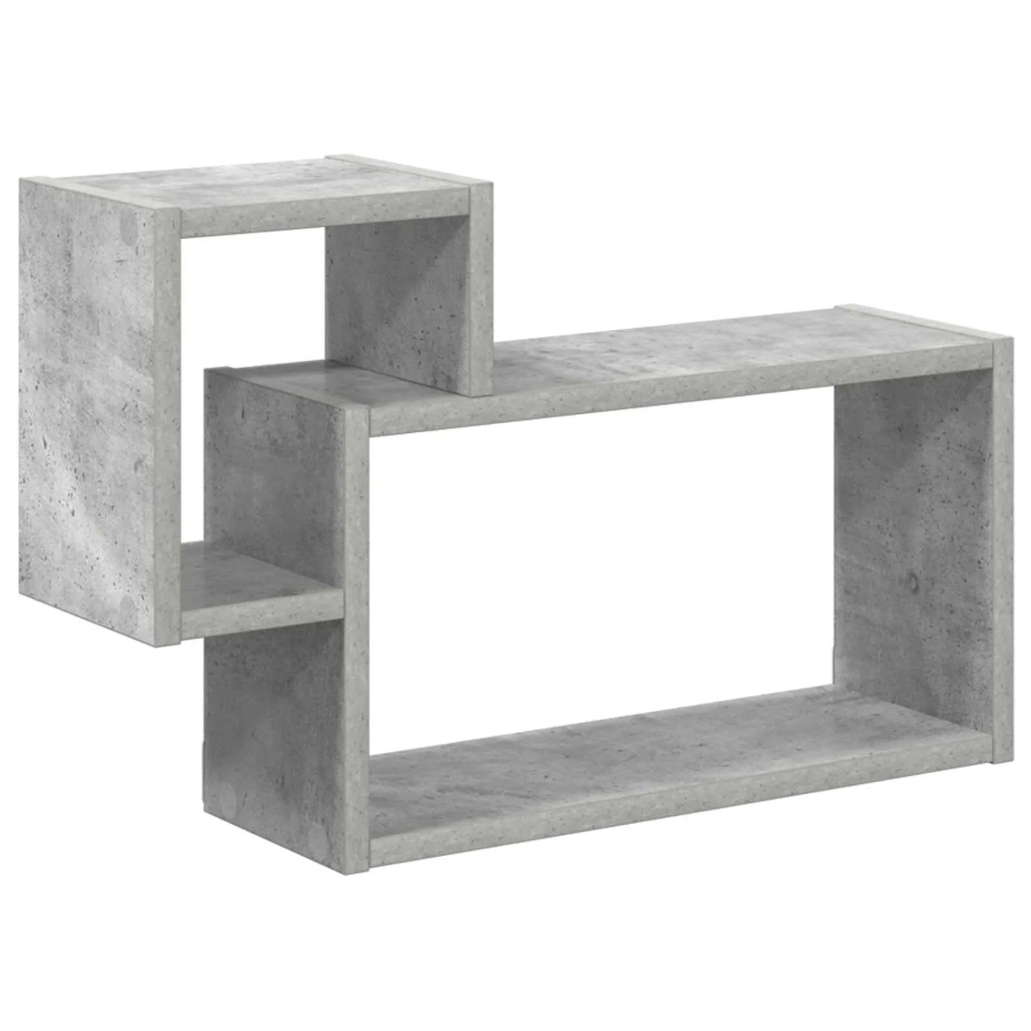 vidaXL Wandregal Wandhalterung Betongrau 55 x 15 x 35 cm Holzwerkstoff 8012111