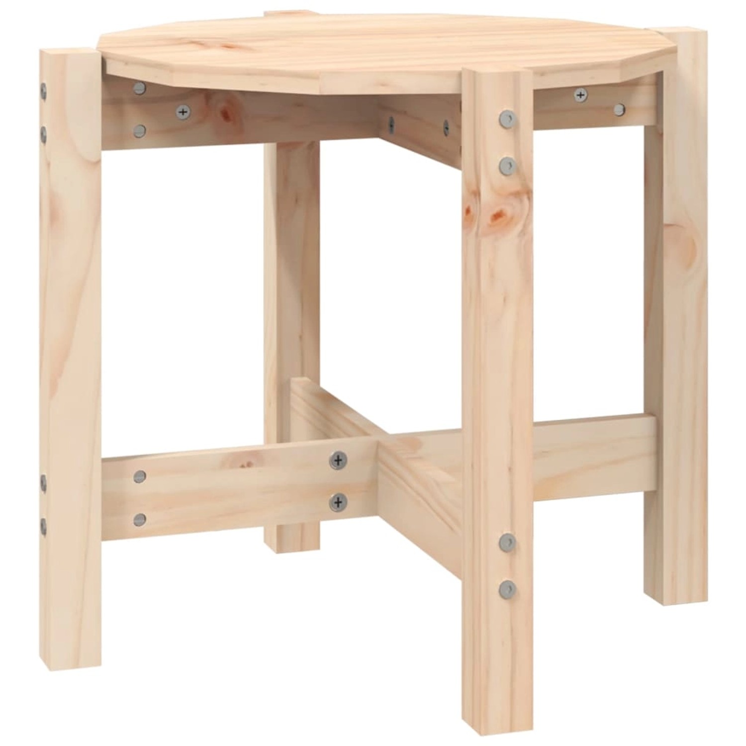 vidaXL Couchtisch Ø 52,5x45 cm Massivholz Kiefer 822307 günstig online kaufen