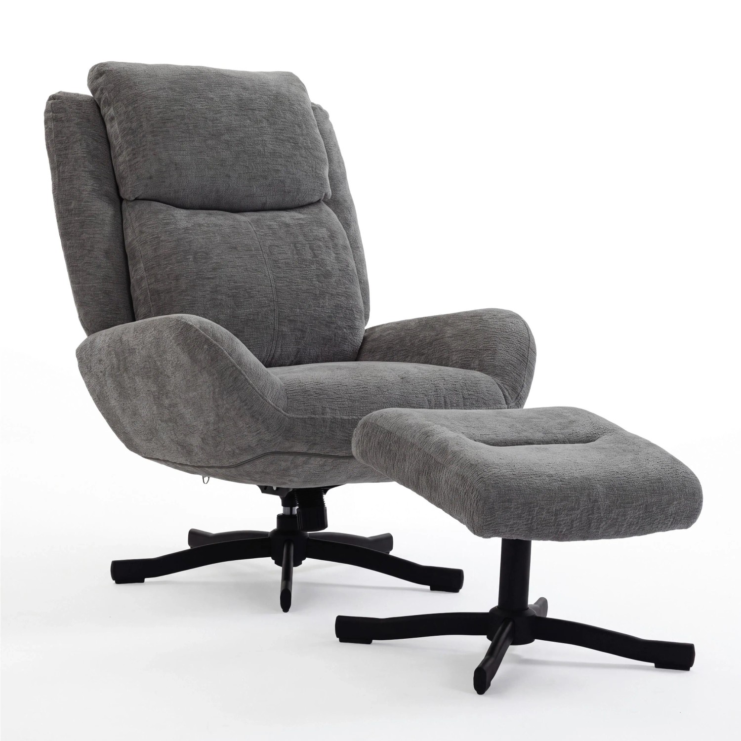 Bessagi Home Sessel Nina Samt Grau