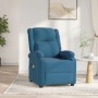 vidaXL Elektrischer Massagesessel Blau Samt 3098414_2