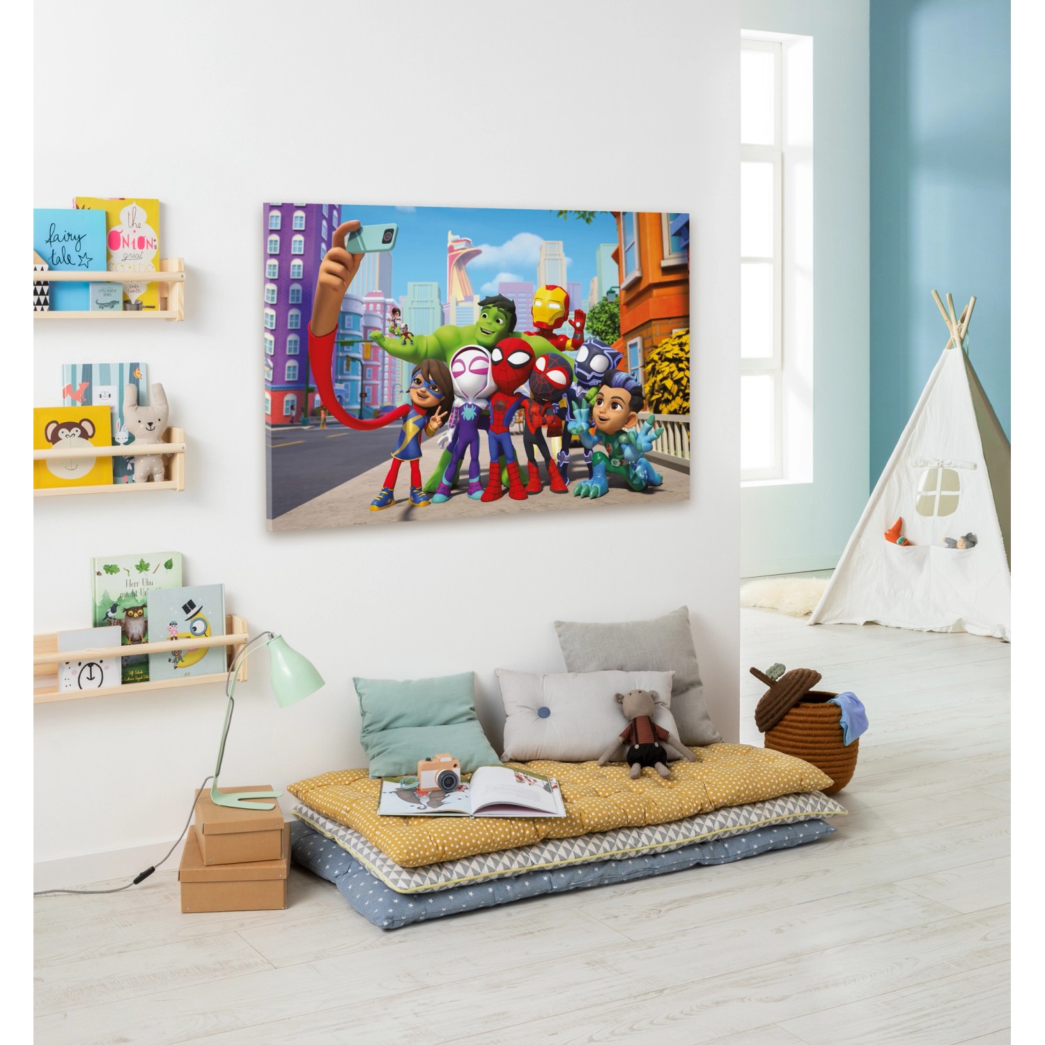 Komar Keilrahmen Spiderman Selfie 60 cm x 90 cm günstig online kaufen