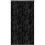 Schwarzer Arsvita Flauschvorhang mit Unistreifen, 56x185 cm, ideal als Fenstervorhang.
