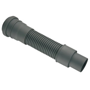 Flexibler, grauer HT-Anschluss 50 mm x 250 mm für Siphon-Montage (DN 40/50).