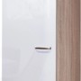 Flex-Well Geschirrschrank Valero, 50 cm, Hochglanz Weiß und Sonoma Eiche Dekor.