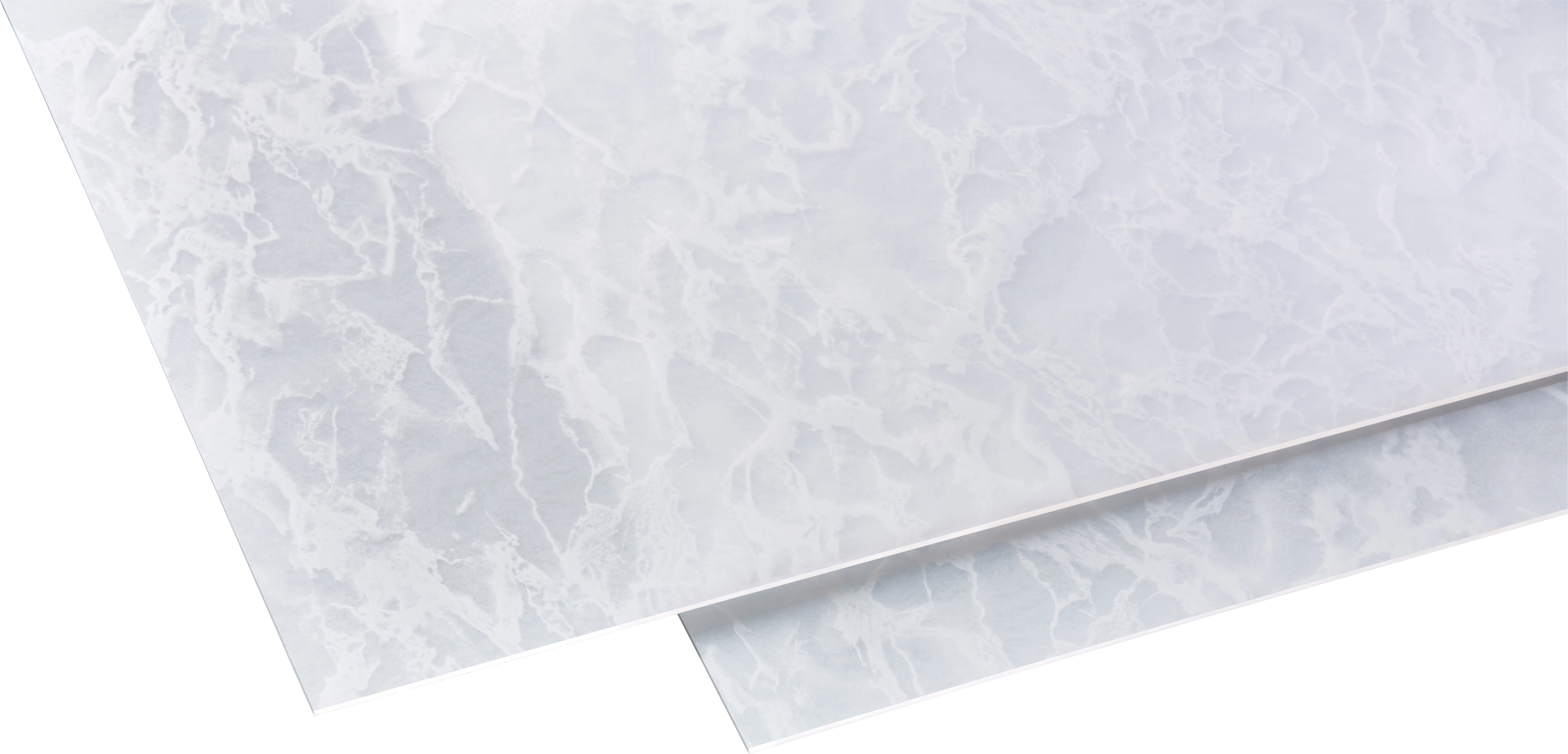 Polystyrol-Platte 2,5 mm Marmor weiß 1000 mm x 1000 mm kaufen bei OBI