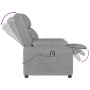 vidaXL Relaxsessel Elektrisch Hellgrau Stoff 3143567_7
