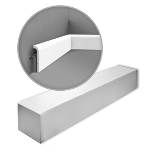 ORAC DECOR SX185-Box AXXENT Sockelleisten Set, 22 weiße Stuckleisten (44 m).