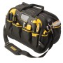 Stanley FatMax Werkzeugtasche FMST1-73607, schwarze Werkzeugtasche mit gelben Akzenten und vielen Fächern.
