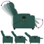 vidaXL Massage-Relaxsessel Dunkelgrüner Stoff 3206003_5