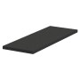 Schwarzes GS Terrassen Gummipad, 150x50x5 mm, für Terrassendielen Unterkonstruktion.