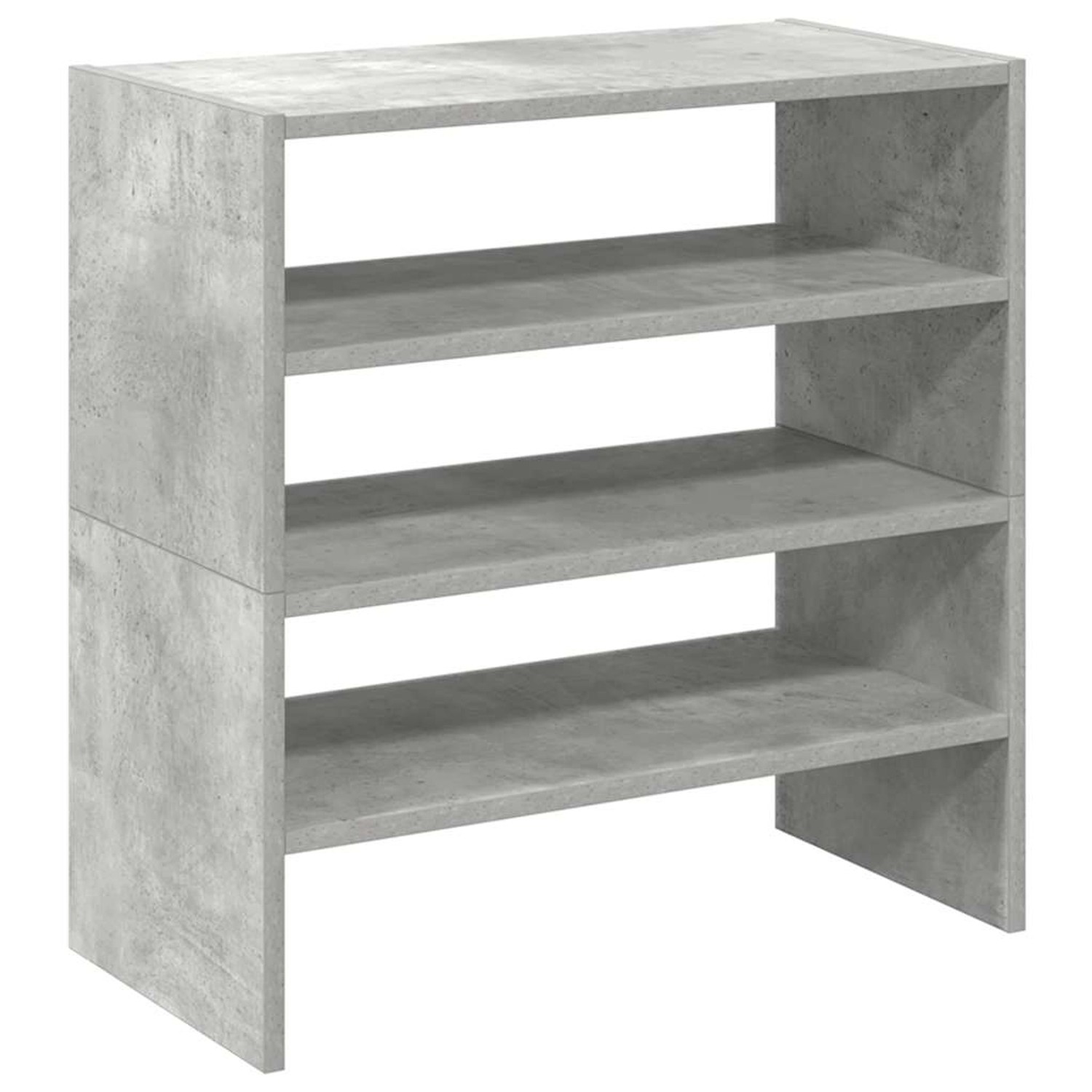 vidaXL Schuhregale 2 Stk Stapelbar Betongrau 60x30x30,5 cm 858864 günstig online kaufen
