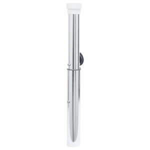 Silberne vidaXL Bodenhülse für Sonnenschirm (Mast 40-50mm) aus Aluminium.