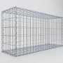Gabiona Gabionenkorb, 50x100x30 cm, Maschenweite 5x10 cm, Drahtkorb für Einfassungen und Mauersysteme.