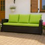 Setgarden Mix-Techno Gartenkissen Für Polyrattan Möbel 100×60×50 cm – Kissen Für 2 Sitzer Gartensofa 1tlg Lemon_5