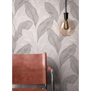 Newroom Vliestapete Milani Taupe Dschungel Tropisch FSC®