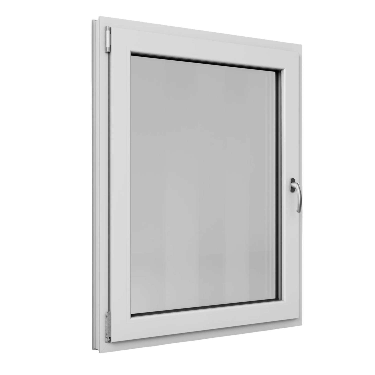 Roro Fenster Basic Kunststoff-Profil Weiß 95 cm x 120 cm DIN L