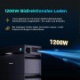 SUNSHARE Balkonkraftwerk mit Speicher, 1200W bidirektionales Laden, Metallgehäuse.