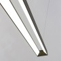 Moderne, schwarze LED Büroleuchte Cuna aus Aluminium für das Arbeitszimmer.