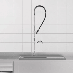 Delabie Geschirrspülbrause Garnitur 433010 Einhebelmischer mit Handbrause