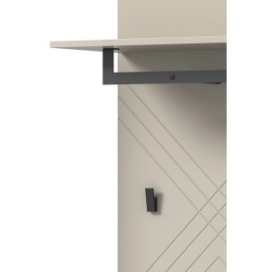 Inn.Furn Garderobenpaneel Sand 60 cm mit Kleiderstange Apunti